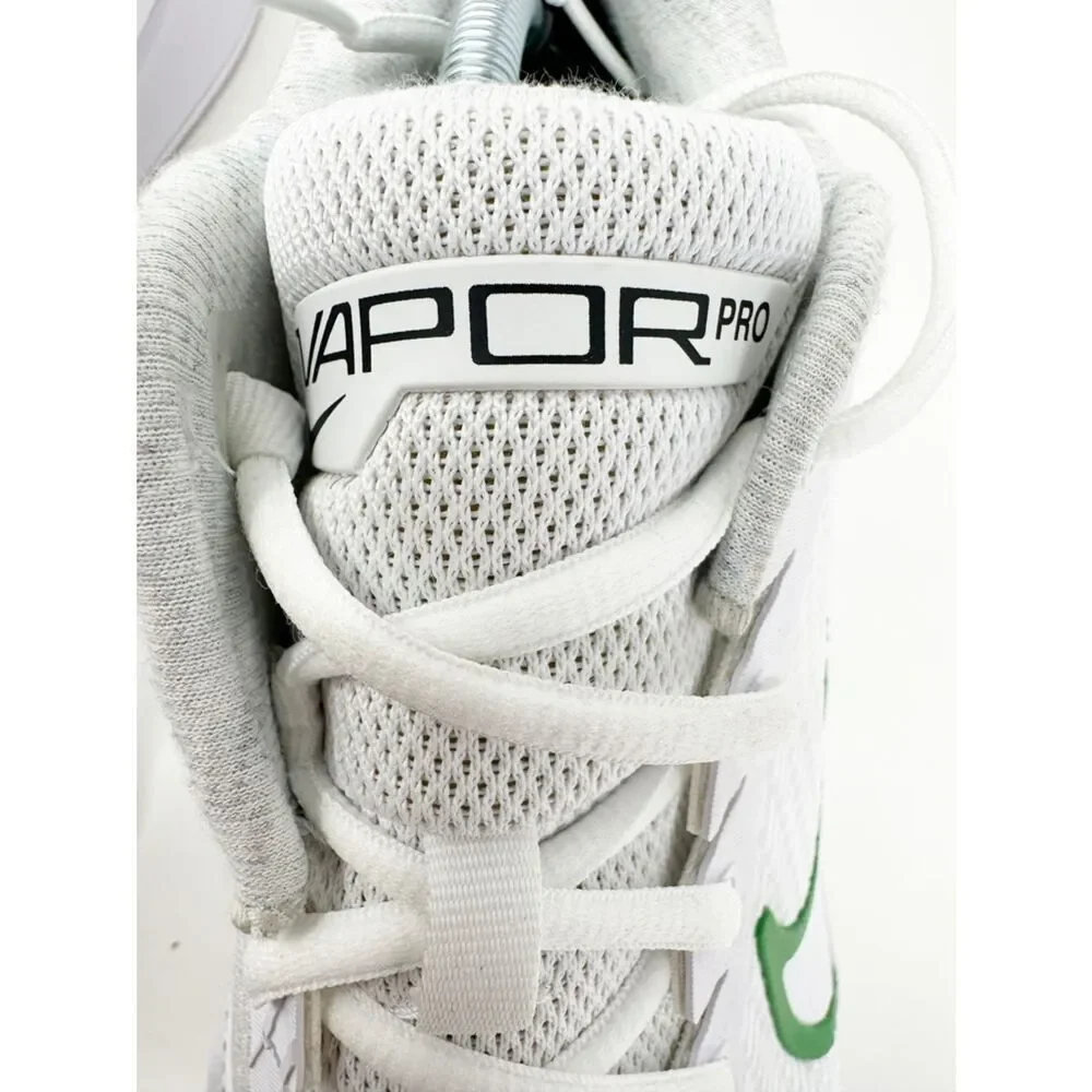 NikeCourt Air Zoom Vapor Pro 2 HC White Kelly Green Size 11.5 DR6191-102